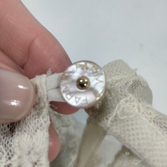 RARE NWOT Farm Rio Anthropologie Floral Sheer Blouse Boho Cottagecore Sm… - Picture 5 of 8